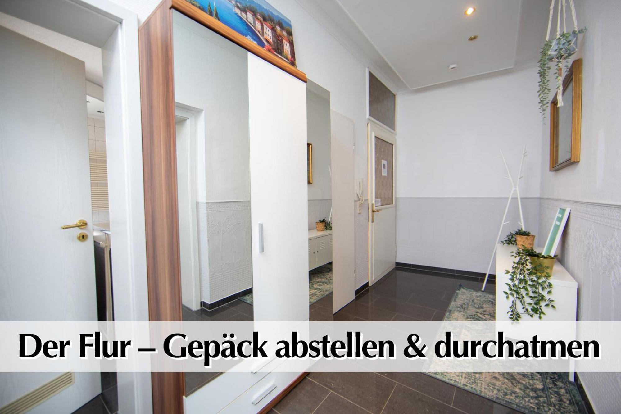 80M2 3R Wohnung Mit Privatem Parkplatz, Kingsize Betten, Smart-Tv, Etc Erfurt Exterior photo