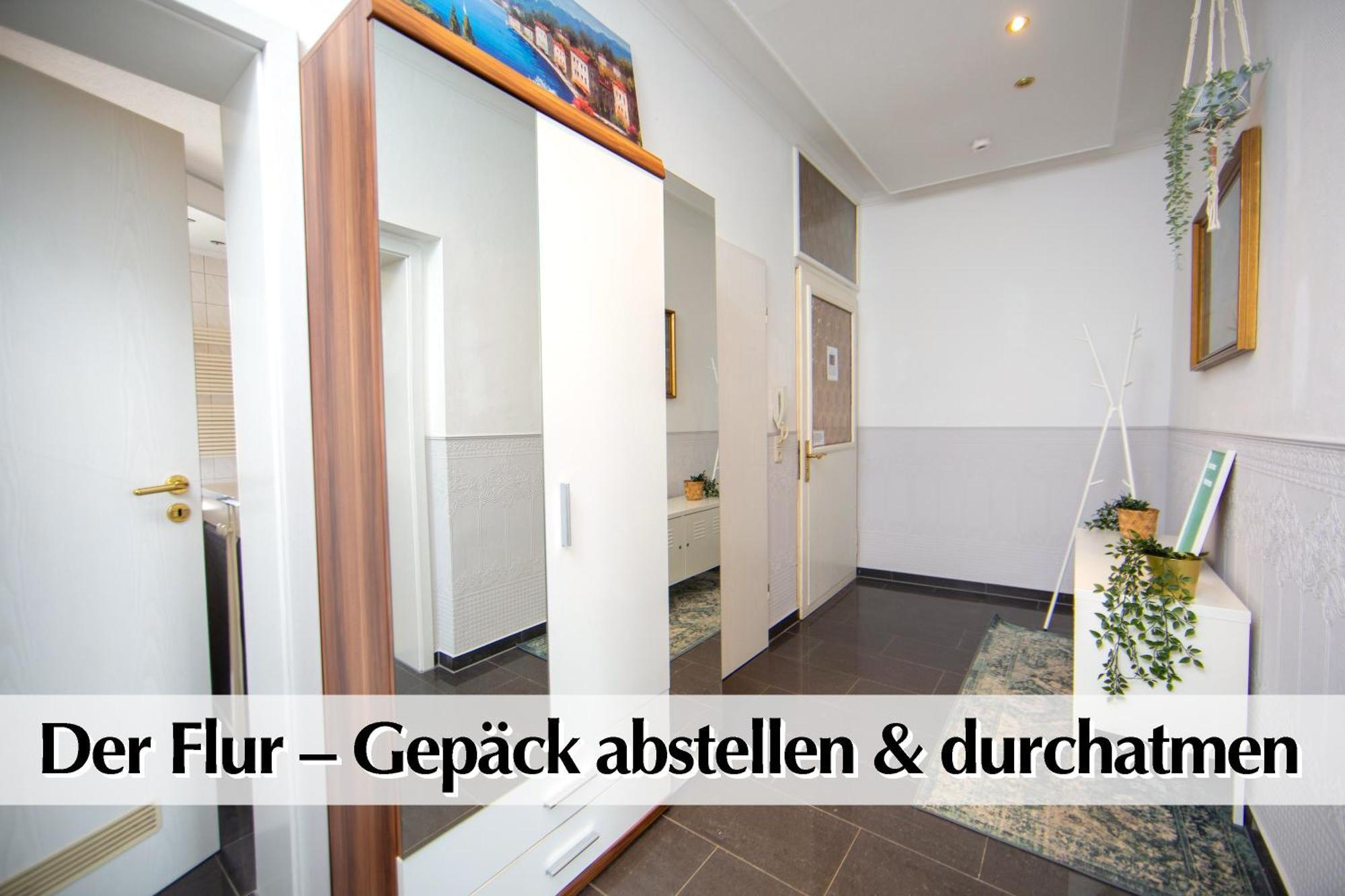 80M2 3R Wohnung Mit Privatem Parkplatz, Kingsize Betten, Smart-Tv, Etc Erfurt Exterior photo